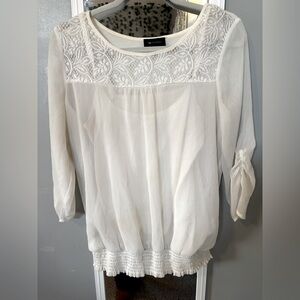 Gently worn white blouse